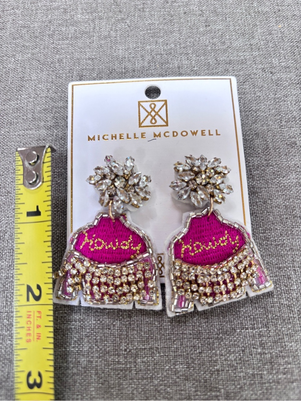 NEW Michelle McDowell “Yeehaw” Earrings - Picture 5 of 5